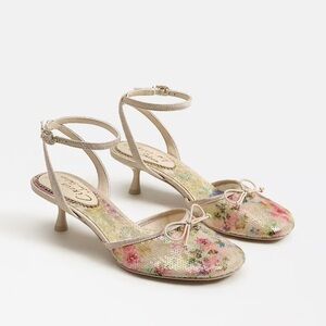 Circus NY by Sam Edelman Rosetta Floral Sequins Kitten Heel size 7